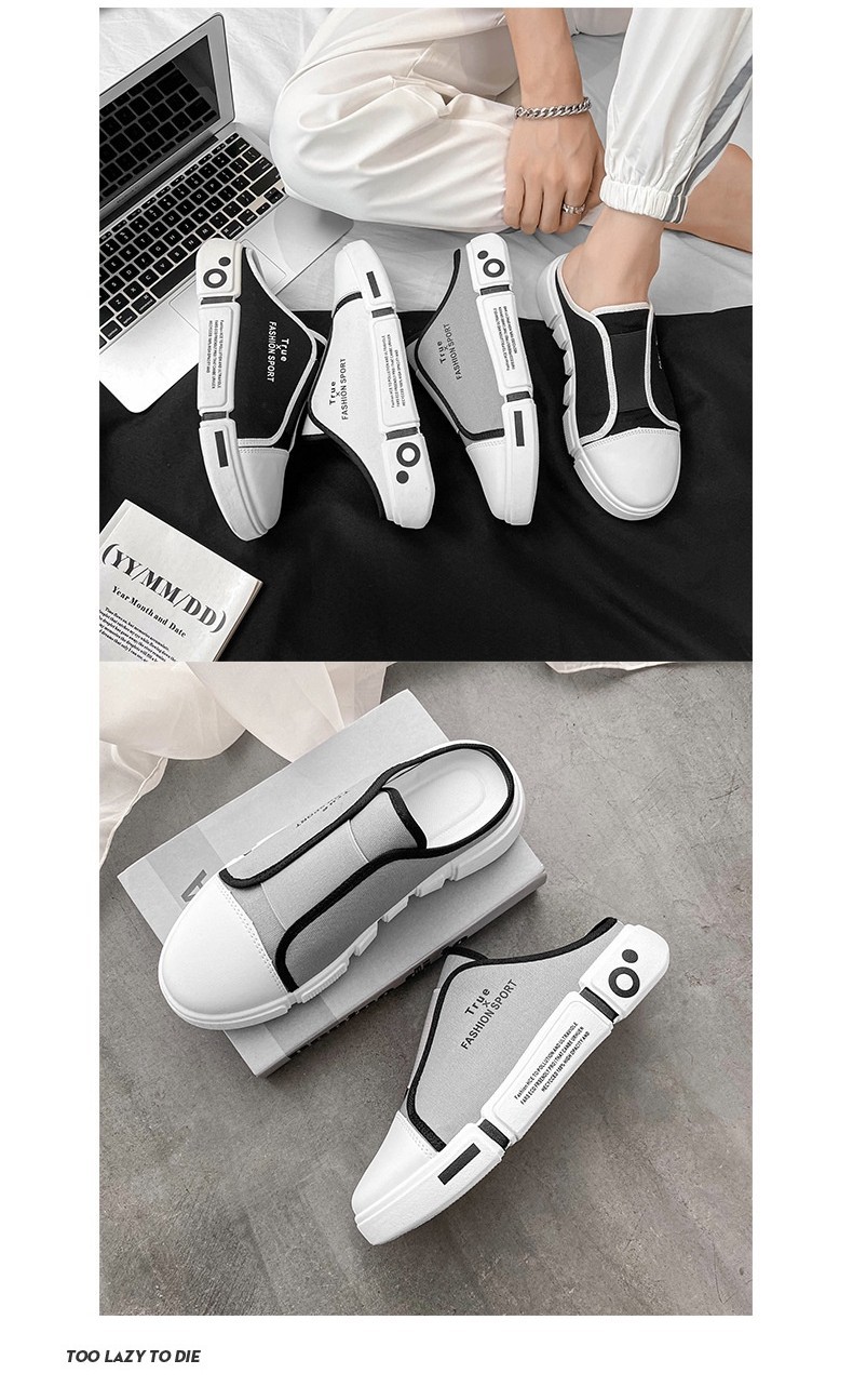 Mô tả Dép nửa vải Baotou thời trang nam IELGY - 2