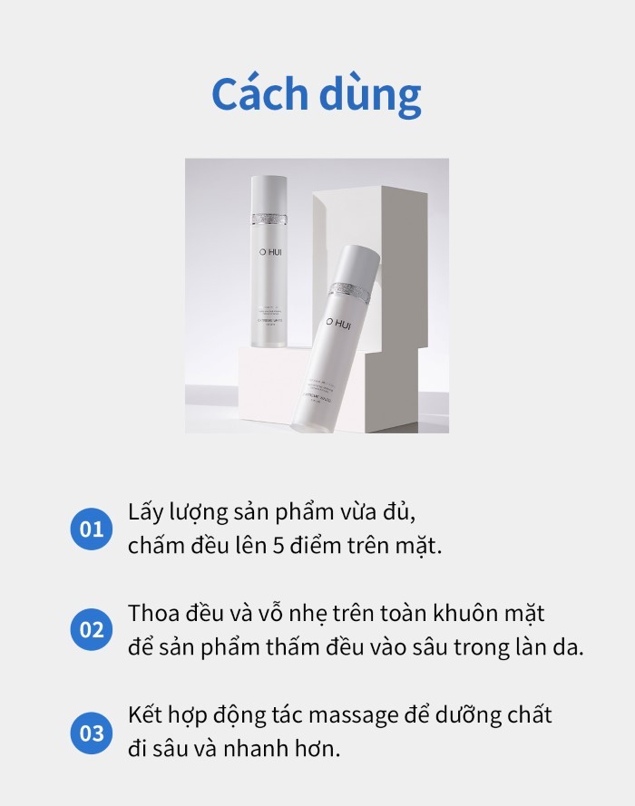 Mô tả Tinh chất dưỡng trắng OHUI Extreme White Serum 45ml - 3