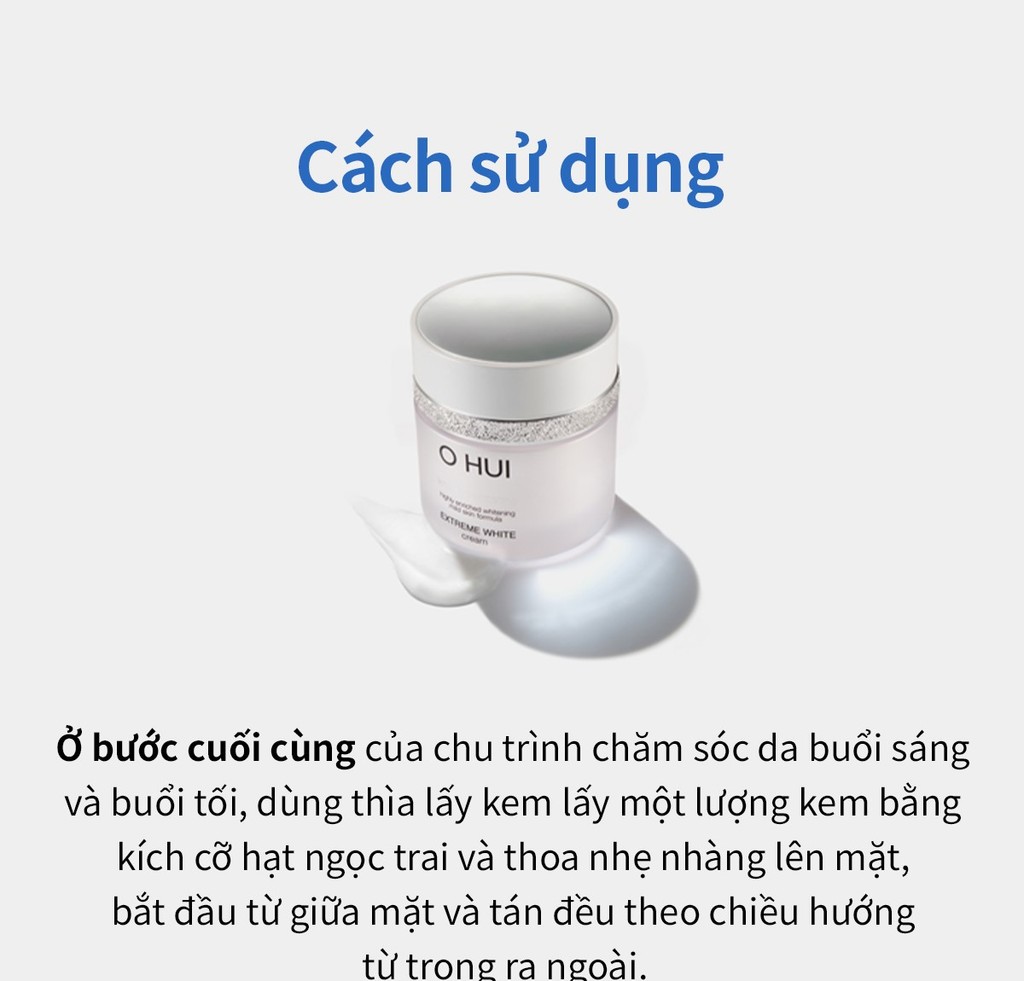 Mô tả Kem dưỡng trắng OHUI Extreme White Cream 50ml - 5