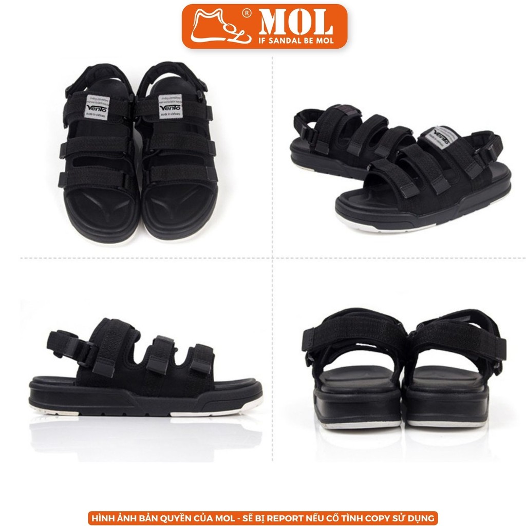 Mô tả Sandal nam nữ unisex Vento 3 quai ngang NV1001B big size 44 45 | Vento  Capella NV1001 SD1001 - 2