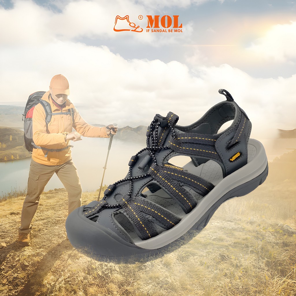 Mô tả Sandal nam Vento bít mũi SD08003G có big size 44 | Vento  Optimus SD08003 - 2