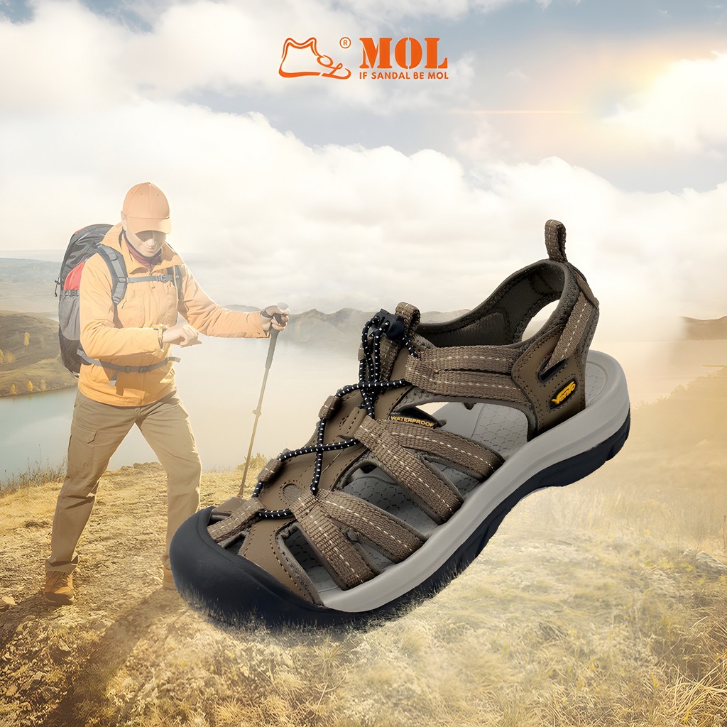 Mô tả Sandal nam Vento bít mũi SD08003Br có big size 44 | Vento  Optimus SD08003 - 2