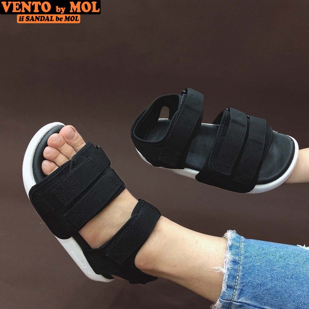 Mô tả Sandal nam nữ unisex Vento quai ngang NV1019B màu đen | Vento  NV1019 SD1019 - 7