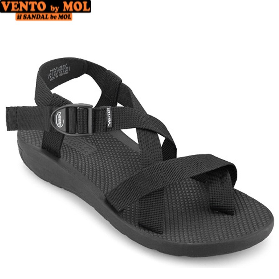 Mô tả Sandal nam Vento quai chéo NV65B màu đen | Vento  NV65 SD65 - 4