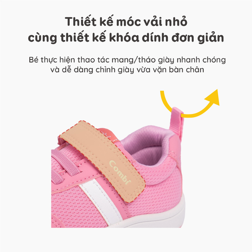 Mô tả Giày Combi S-Go đế định hình chống bàn chân bẹt 24AW01 màu ghi - 5