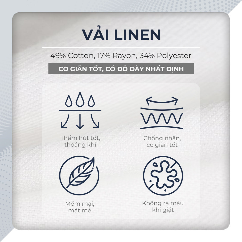 Mô tả Quần short LINEN POLOMANOR chất đũi cao cấp, mềm mại, lưng thun, thoải mái thanh lịch - 5