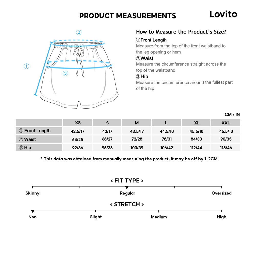 Mô tả Quần short Lovito phối dây kéo xẻ tà màu trơn phong cách preppy cho nữ L59ED161 (Kaki) - 5