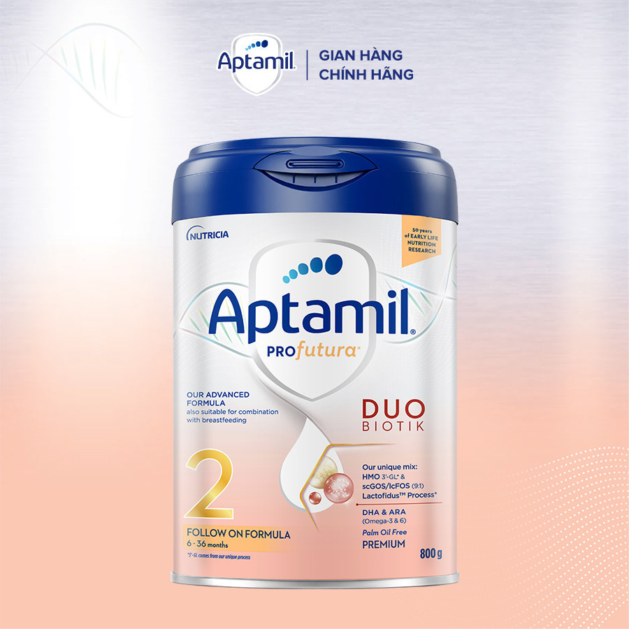 Mô tả Sữa Công Thức Aptamil Profutura Duobiotik 2 Dành Cho Trẻ Từ 6-36 Tháng Tuổi (800g) - 2