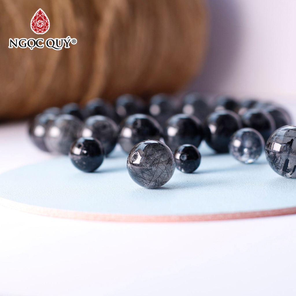 Mô tả Hạt lẻ đá thạch anh tóc đen - Ngọc Quý - 2