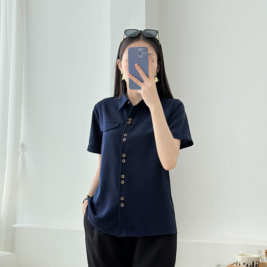 Mô tả Áo sơ mi nữ nút đôi kiểu thời trang GUMAC LAF0316 - 3