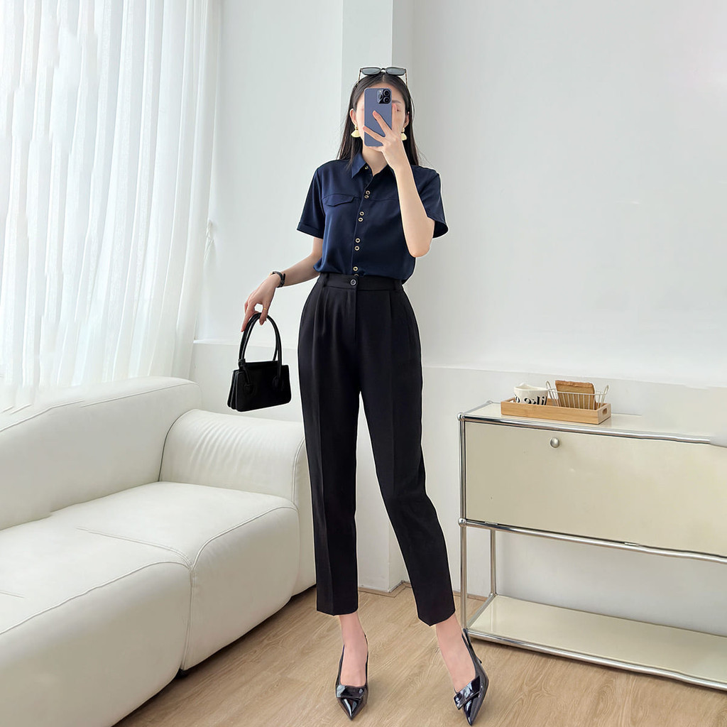 Mô tả Áo sơ mi nữ nút đôi kiểu thời trang GUMAC LAF0316 - 4