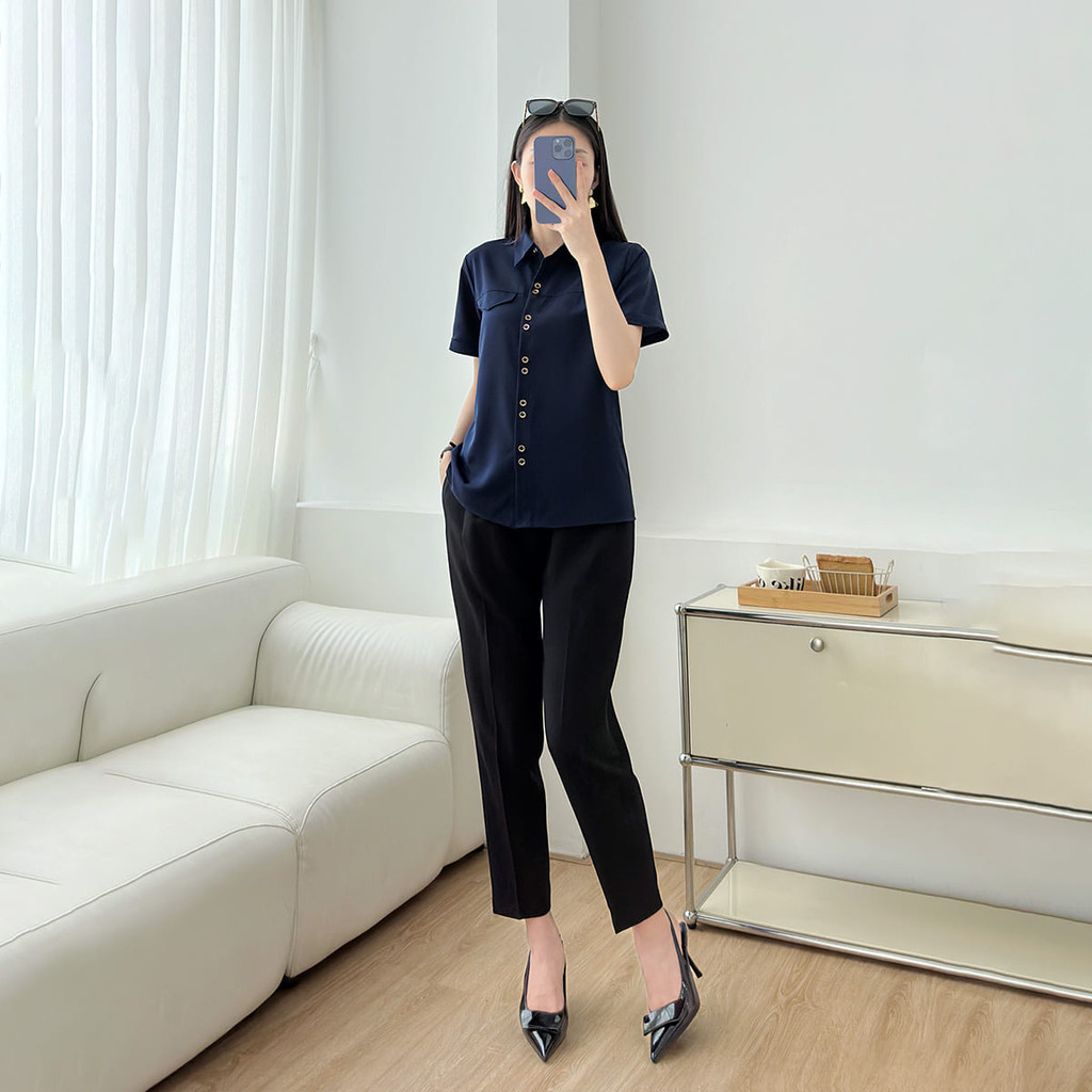 Mô tả Áo sơ mi nữ nút đôi kiểu thời trang GUMAC LAF0316 - 5