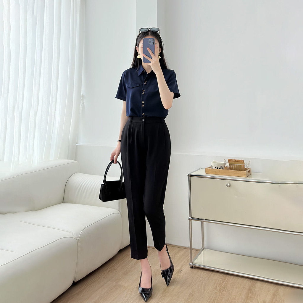 Mô tả Áo sơ mi nữ nút đôi kiểu thời trang GUMAC LAF0316 - 8