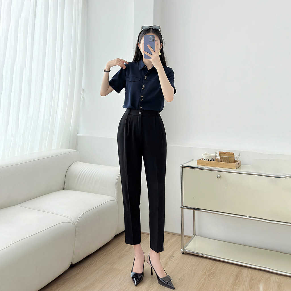 Mô tả Áo sơ mi nữ nút đôi kiểu thời trang GUMAC LAF0316 - 9