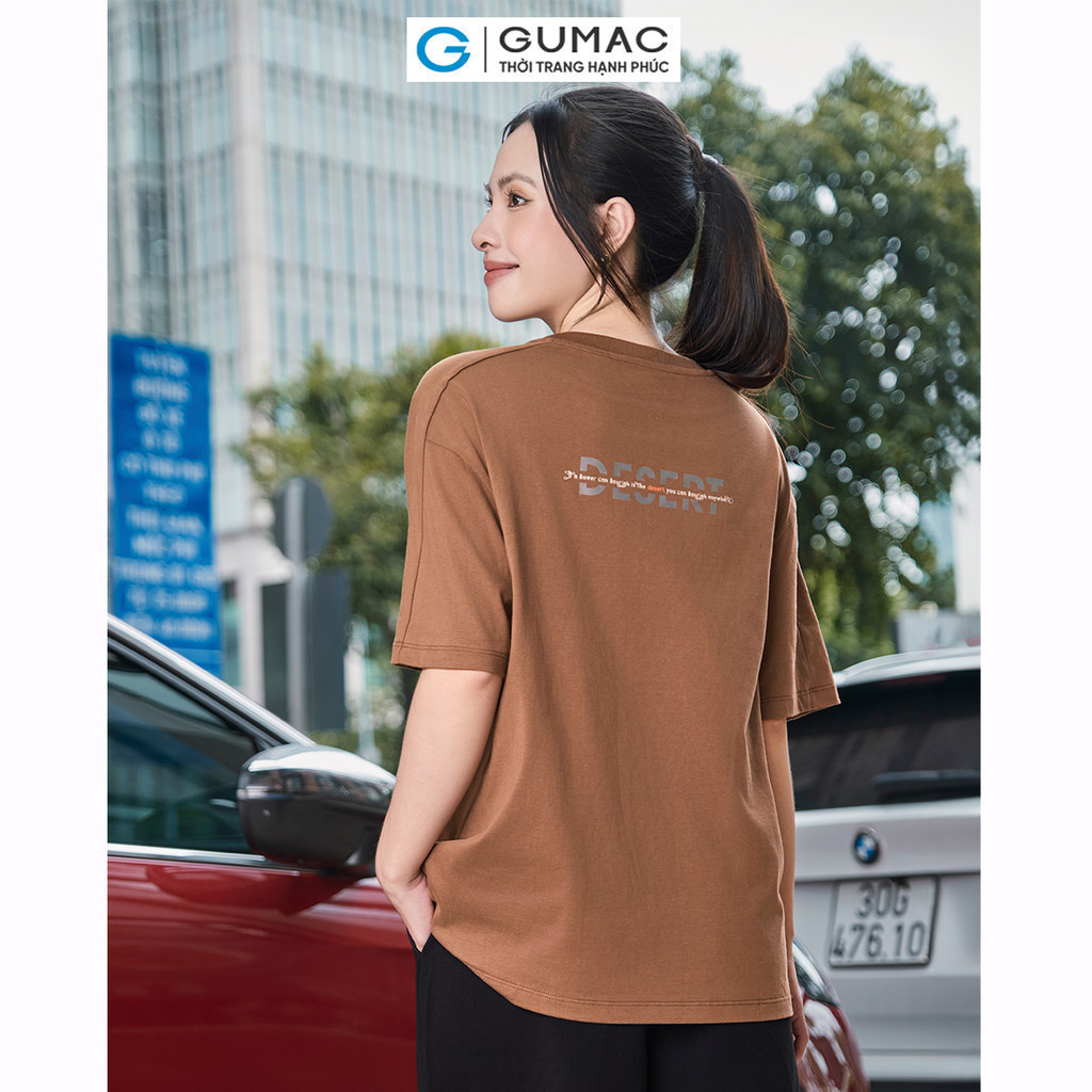 Mô tả Áo thun thêu nhũ bạc thời trang GUMAC ATE07016 - 8