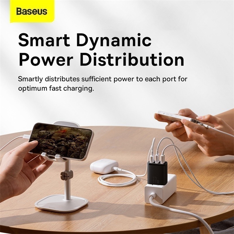 Mô tả Củ sạc nhanh Baseus Compact 3 cổng Usb 17W EU - 3