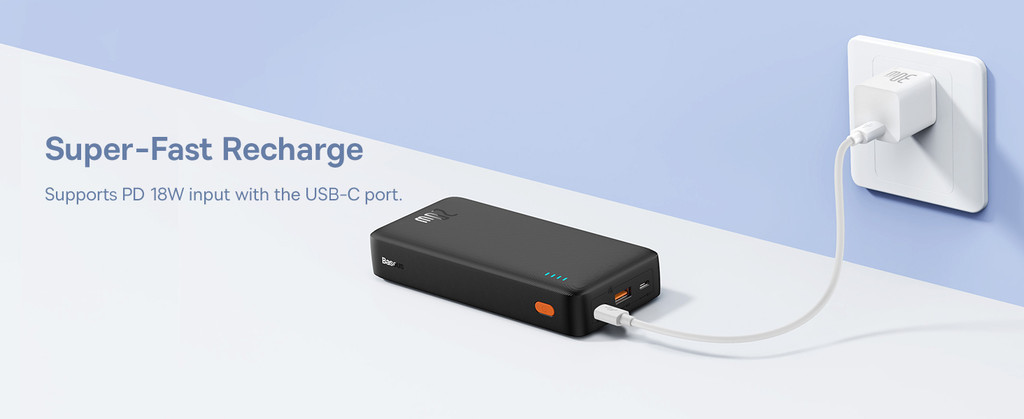 Mô tả Pin sạc dự phòng Baseus Airpow 20000mAh 20W Power Dilevery kèm dây sạc nhanh Usb Type-C - 2