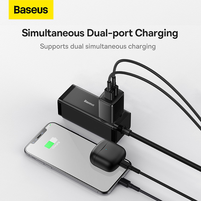 Mô tả Củ sạc nhanh đa năng Baseus Compact hai cổng Usb 10.5W EU - 4