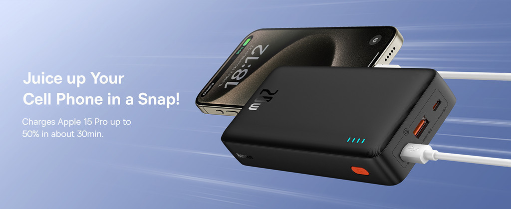 Mô tả Pin sạc dự phòng Baseus Airpow 20000mAh 20W Power Dilevery kèm dây sạc nhanh Usb Type-C - 4