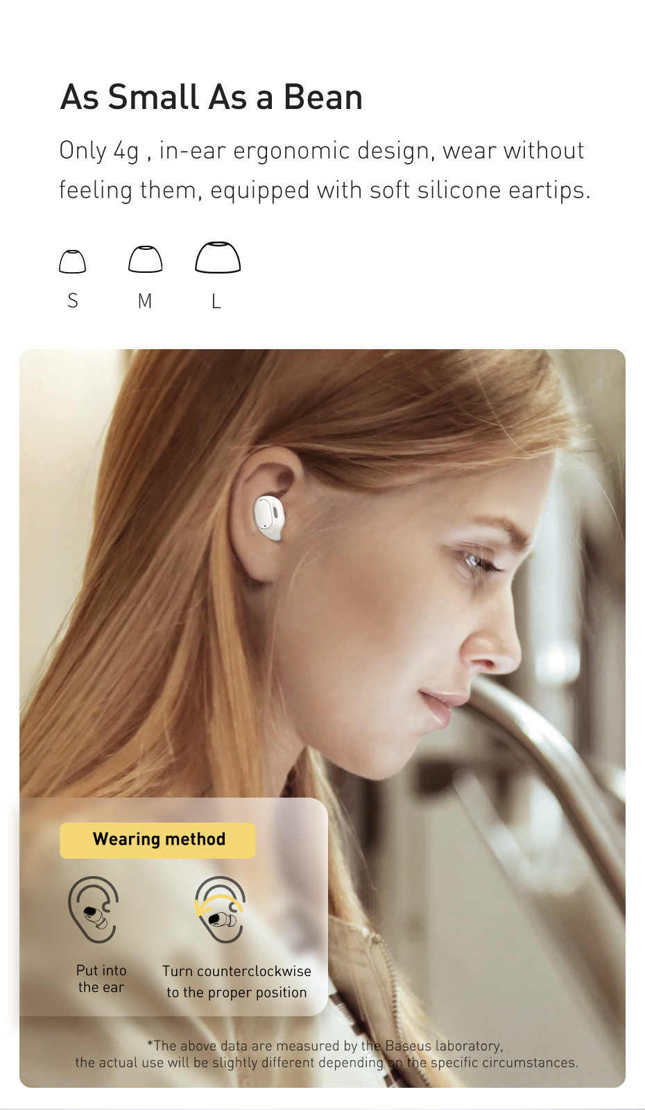 Mô tả Tai nghe Bluetooth True Wireless Baseus Bowie Wm01 bluetooth 5.0 Stereo Earbuds cảm ứng chạm - 4