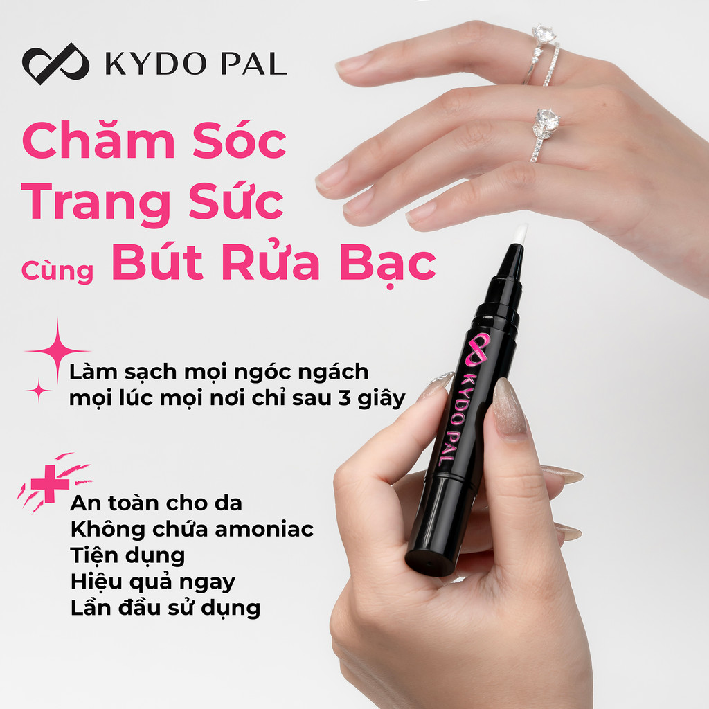 Mô tả Lắc tay bạc nữ KYDOPAL mặt hoa đính đá cá tính trang sức bạc 925 vòng - 9L3 - 4