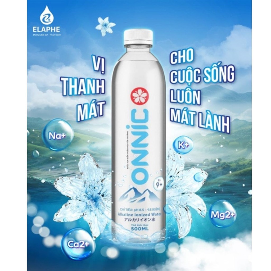 [Combo 6 chai/ 1 thùng] Nước khoáng ion kiềm ONNIC bổ sung ion khoáng ...
