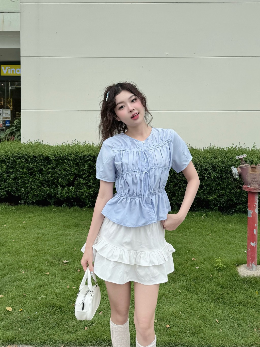 Áo Babydoll GAGO GA4866 màu navy