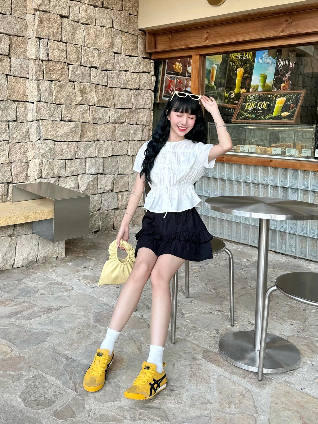 Áo Babydoll GAGO GA4866 chi tiết vai áo