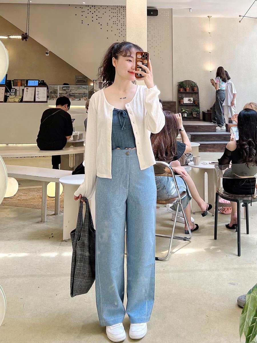 Mô tả Áo Croptop 2 Dây Thun Rút Kiểu Dáng Thời Trang Hàn Quốc Nhiều Màu GAGO Brand GA4120 - 6