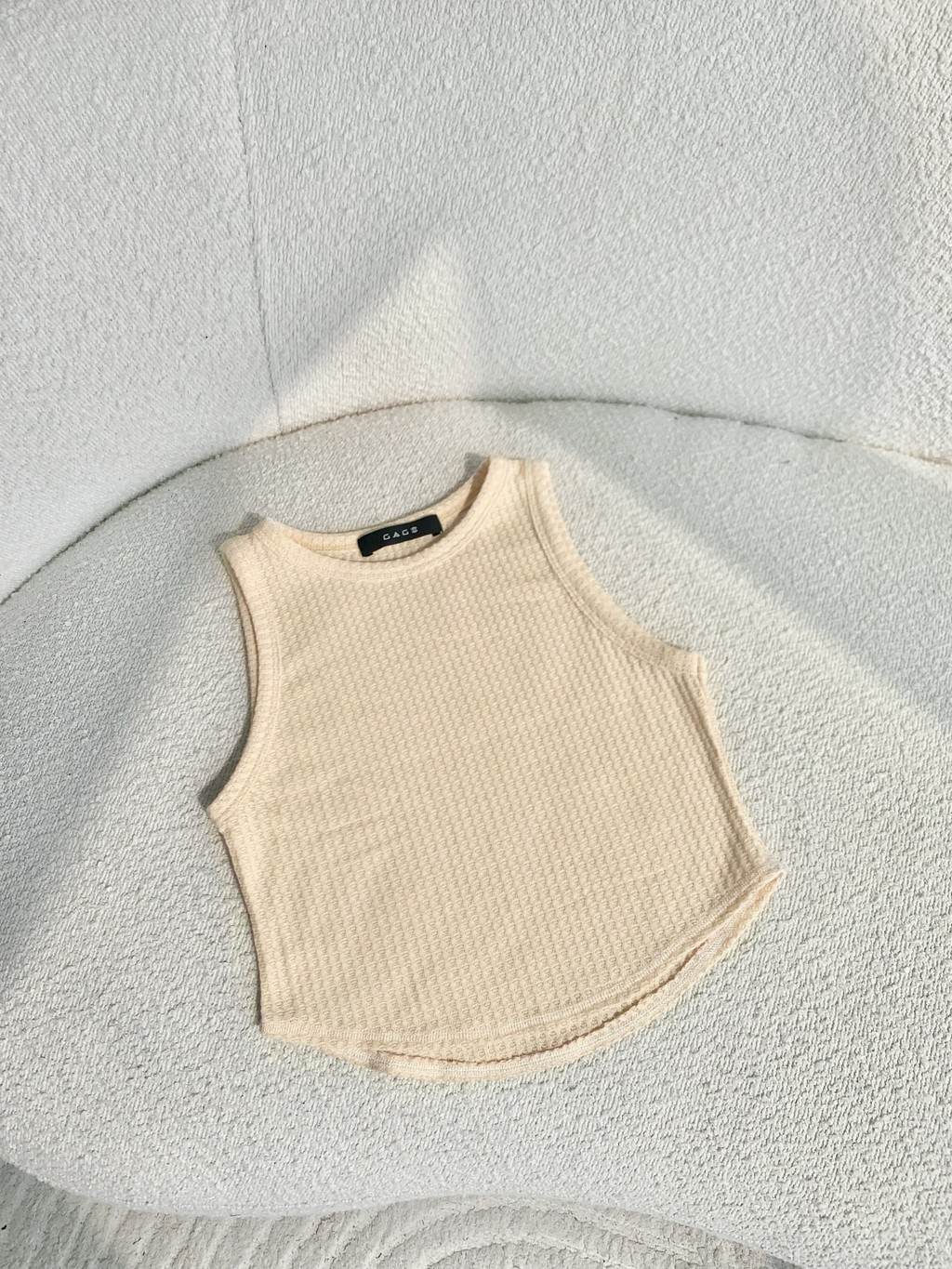 Mô tả Áo Croptop Nữ Kiểu Tanktop Thun Cổ Tròn Vạt Bầu Thời Trang Phong Cách Hàn Quốc GAGO GA4468 GA4469 GA4470 GA4471 - 2