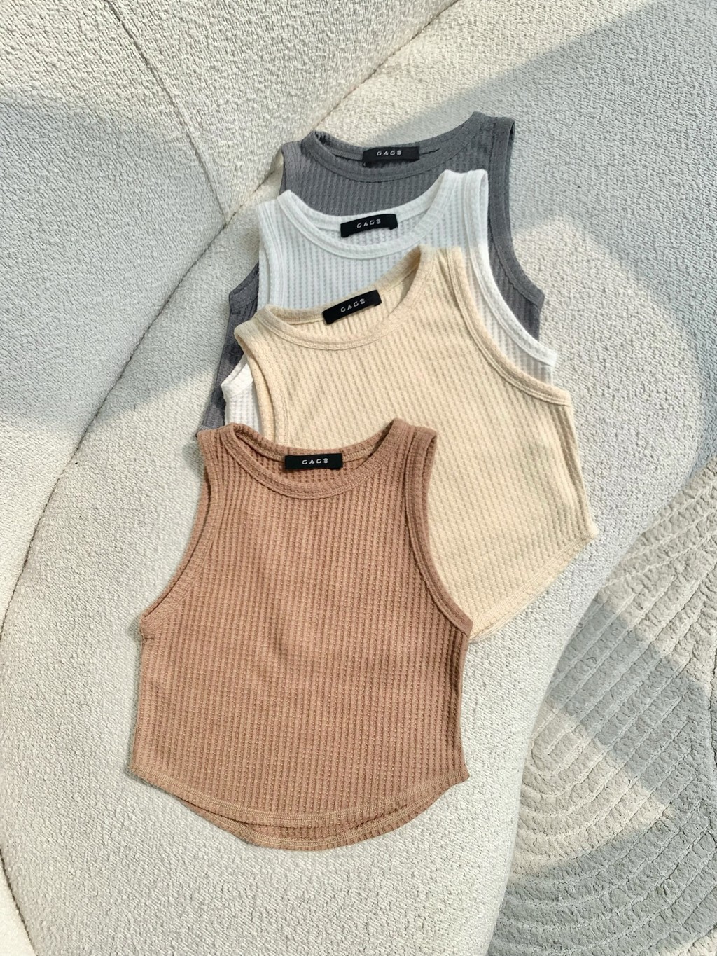 Mô tả Áo Croptop Nữ Kiểu Tanktop Thun Cổ Tròn Vạt Bầu Thời Trang Phong Cách Hàn Quốc GAGO GA4468 GA4469 GA4470 GA4471 - 3