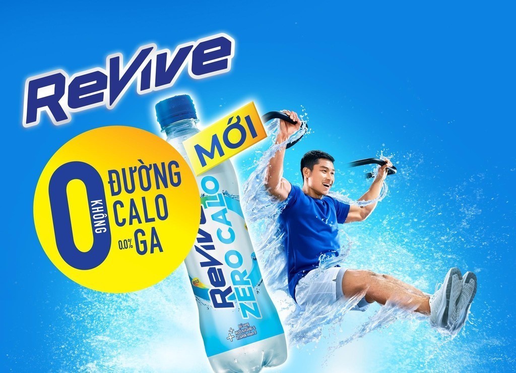 Mô tả Thùng 24 Chai Nước Giải Khát Revive Không Calo (500ml/chai) - 1