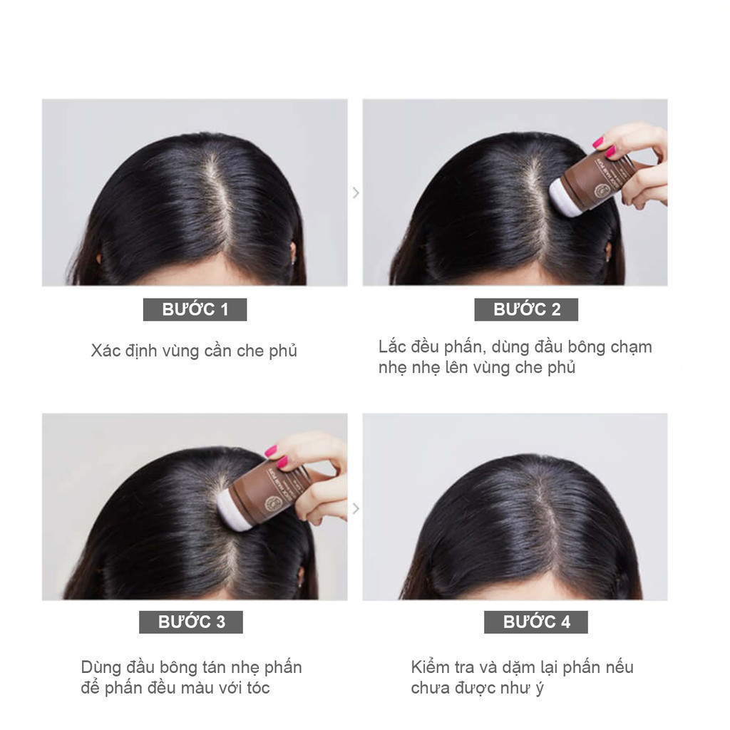 Mô tả Phấn Che Khuyết Điểm Tóc THE FACE SHOP Quick Hair Puff 7g - 6