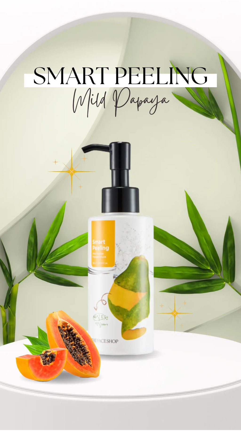 Mô tả Combo 2 Gel tẩy da chế.t THE FACE SHOP Smart Peeling Mild Papaya 150ml - 1