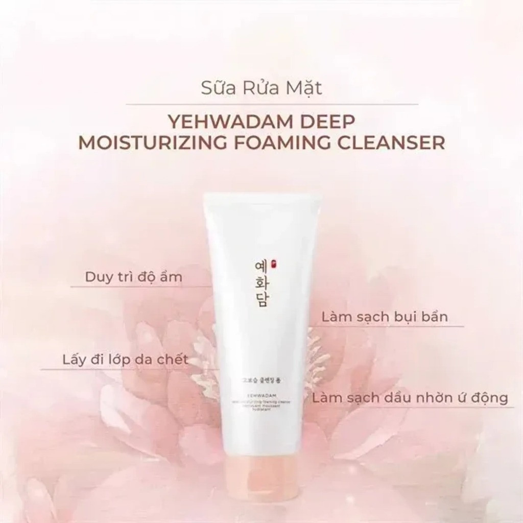 Mô tả Combo 2 Sữa Rửa Mặt THE FACE SHOP Yehwadam Deep Moisturizing 150mlx2 - 1