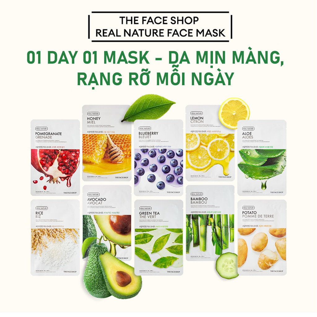 Mặt nạ THE FACE SHOP Real Nature