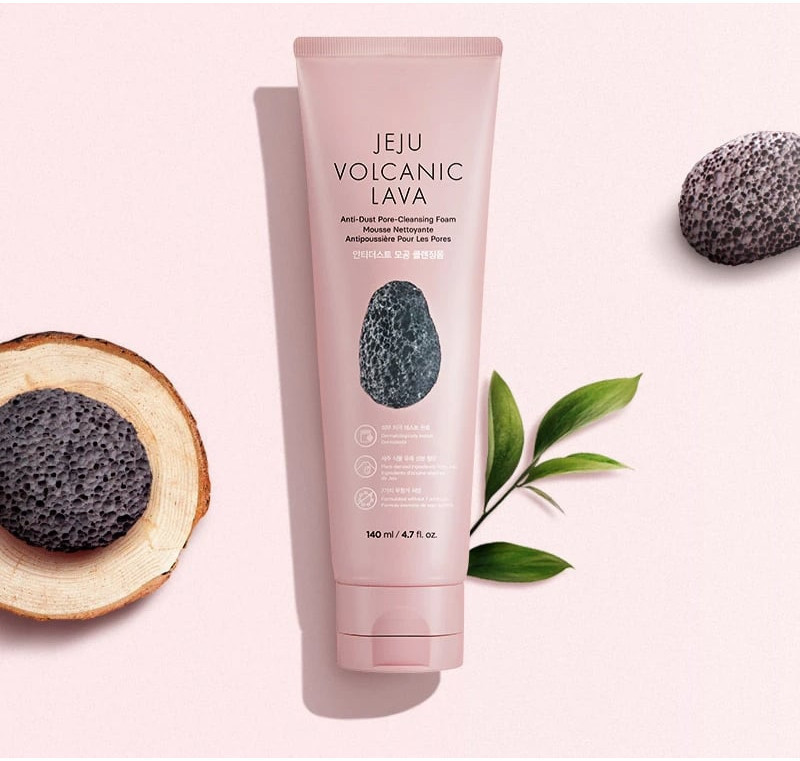 Mô tả Combo Sữa Rửa Mặt Làm Sạch Thefaceshop Jeju Volcanic 140Ml + mask + tinh chất - 1