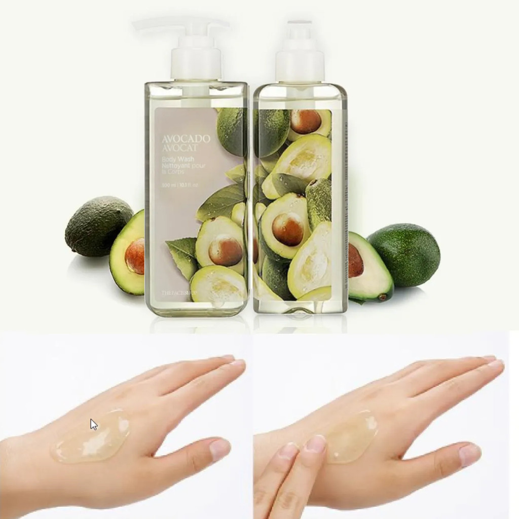 Mô tả Gel tắm từ quả bơ cấp ẩm THE FACE SHOP Avocado Body Wash 300ml - 1