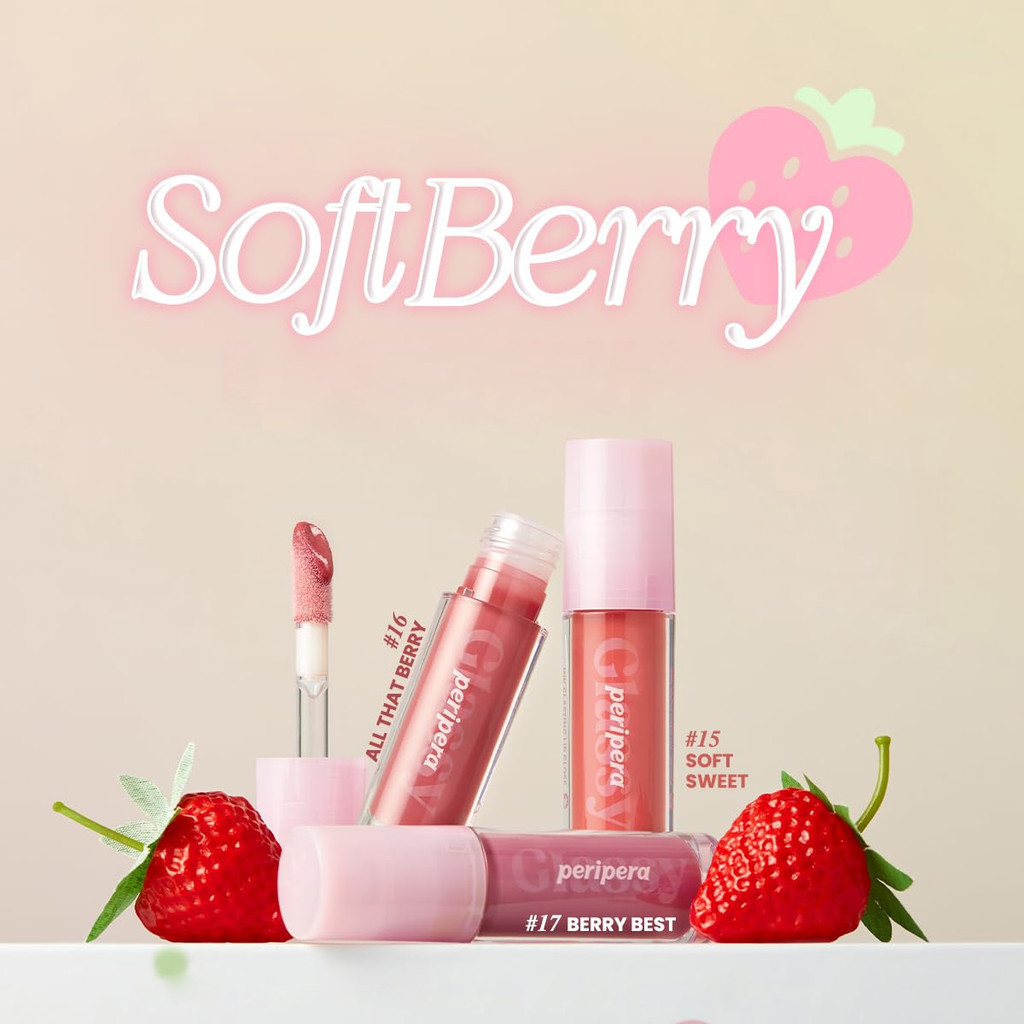 Mô tả Son Tint Bóng Peripera Ink Glasting Lip Gloss 4.5ml (Mới - Soft Berry) - 1