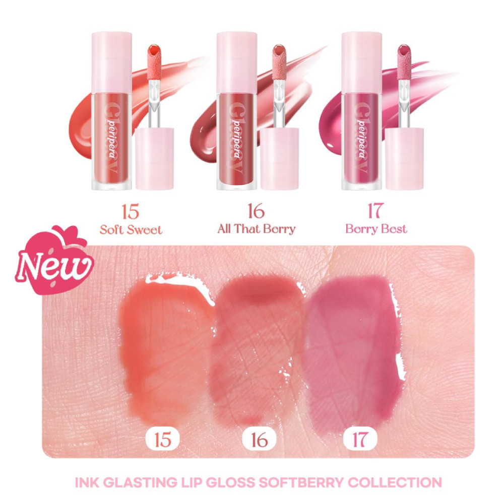 Mô tả Son Tint Bóng Peripera Ink Glasting Lip Gloss 4.5ml (Mới - Soft Berry) - 2