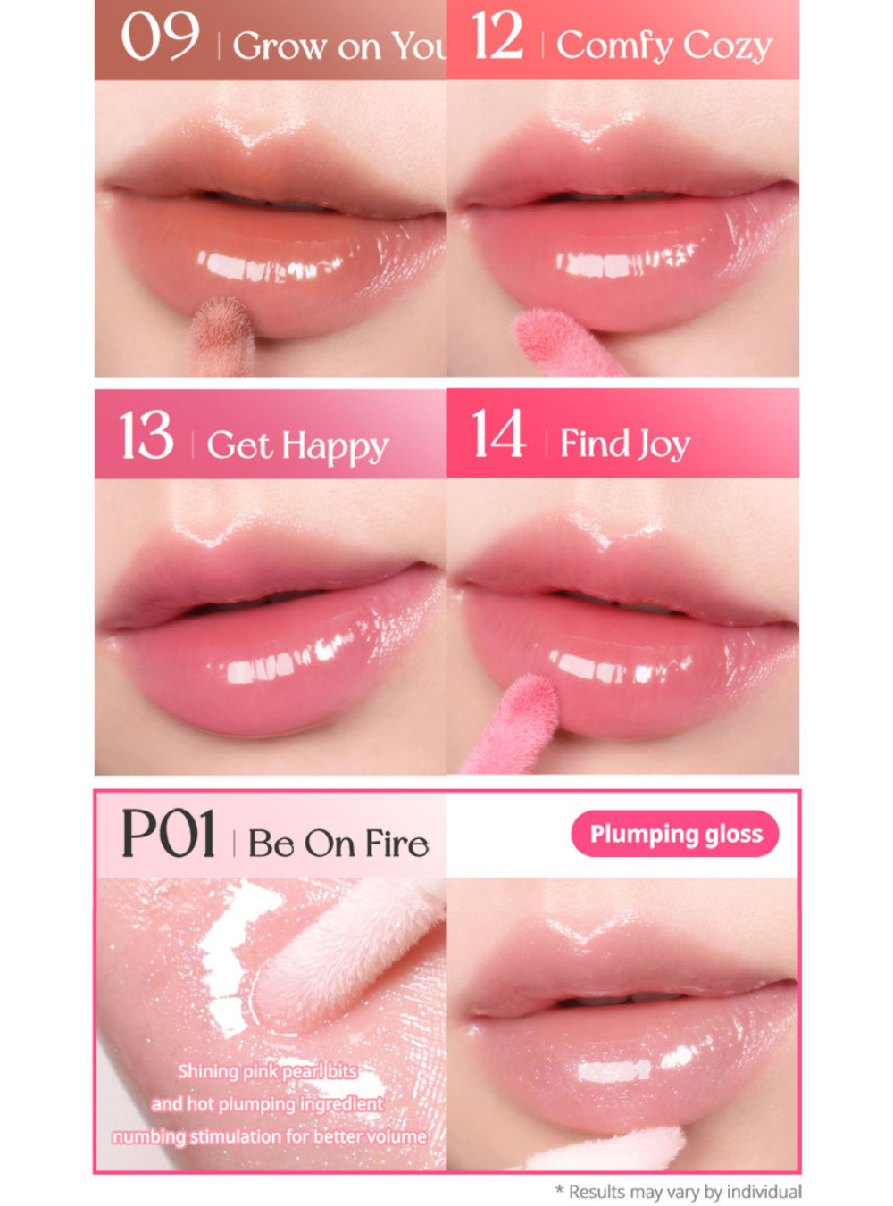 Mô tả Son Tint Bóng Peripera Ink Glasting Lip Gloss 4.5ml (Mới - Soft Berry) - 8