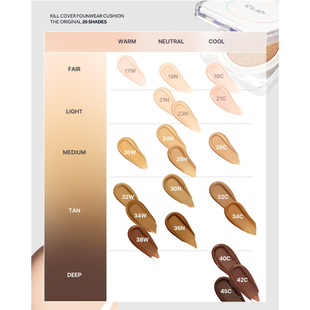 Mô tả Phấn Nước Che Khuyết Điểm Hoàn Hảo Clio Kill Cover The New Founwear Cushion SPF50+ PA+++ 15G (Tặng lõi) - 9