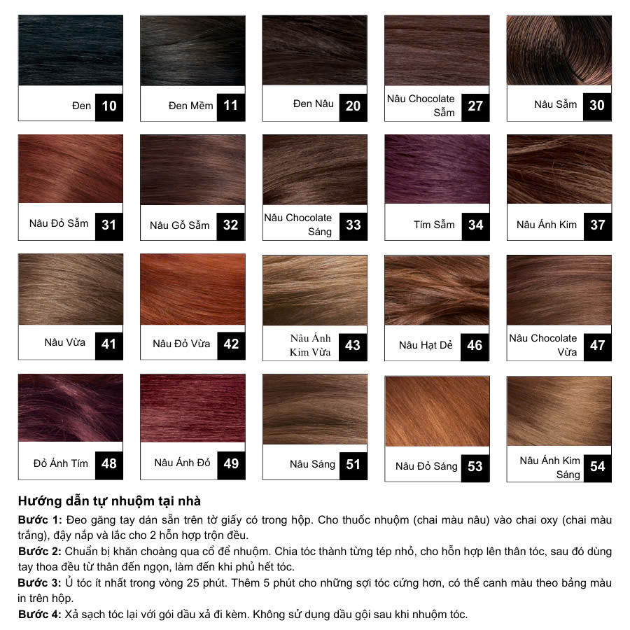 Mô tả Nhuộm Tóc Chiết Xuất Từ Thiên Nhiên Revlon Colorsilk Keratin 3D (120ml) - 3