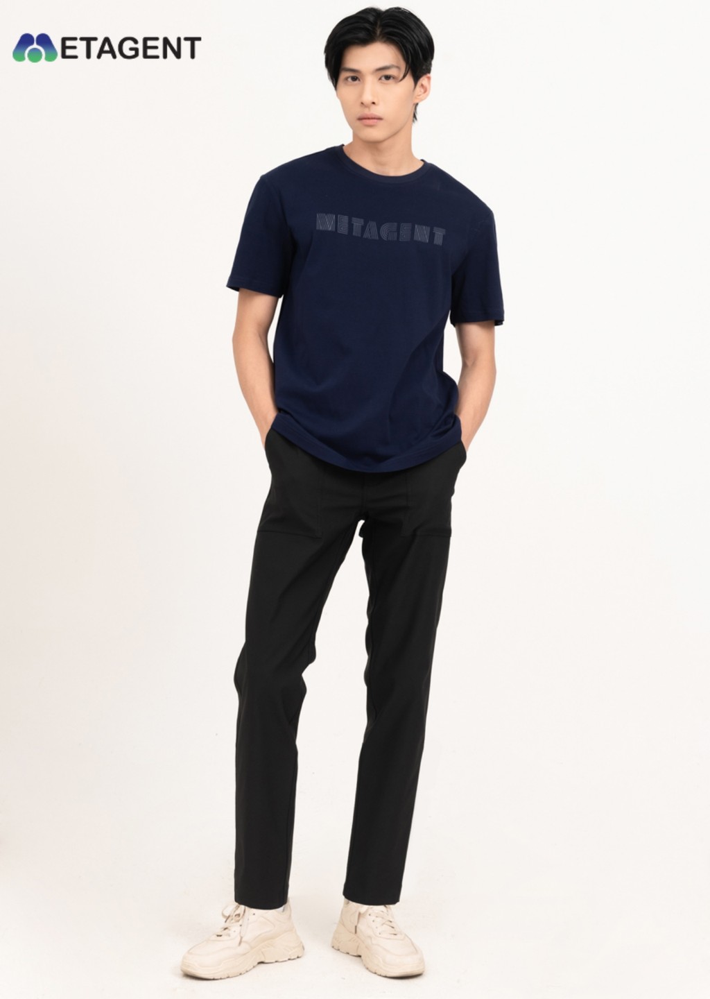 Mô tả Quần Khaki Basic nam Metagent MS 22E4039 - 2