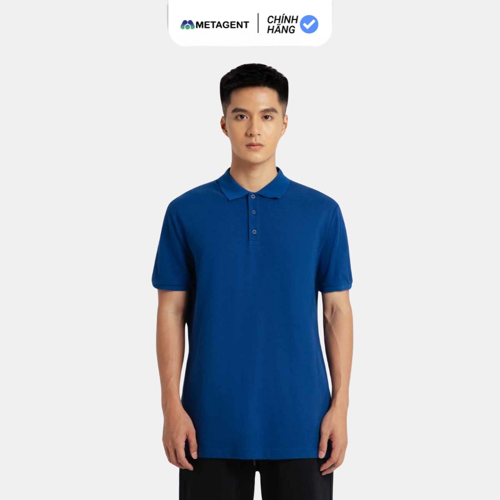 Mô tả Áo Polo thun nam trơn form rộng Metagent MS 57E3484 - 2