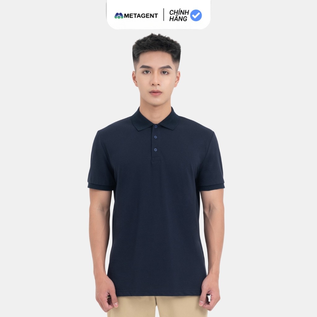 Mô tả Áo Polo thun nam trơn form rộng Metagent MS 57E3484 - 3
