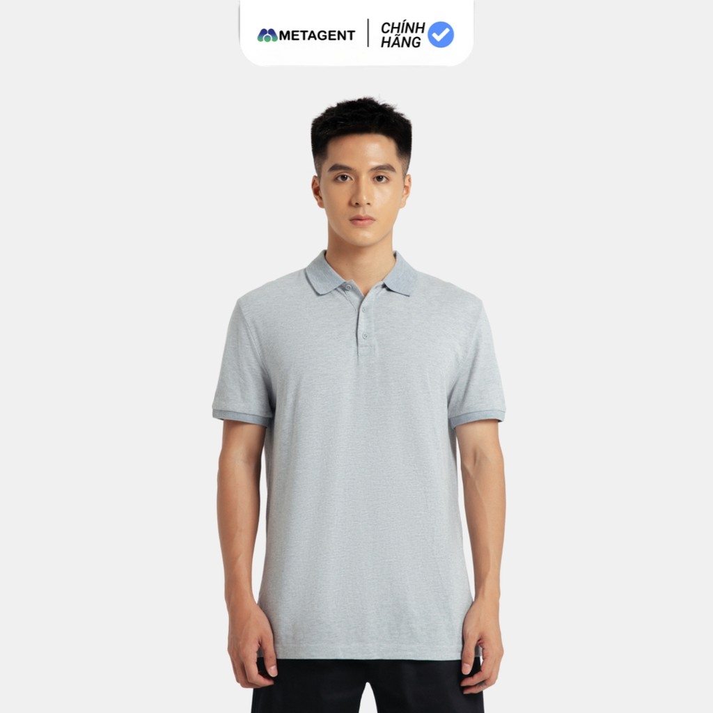 Mô tả Áo Polo thun nam trơn form rộng Metagent MS 57E3484 - 4