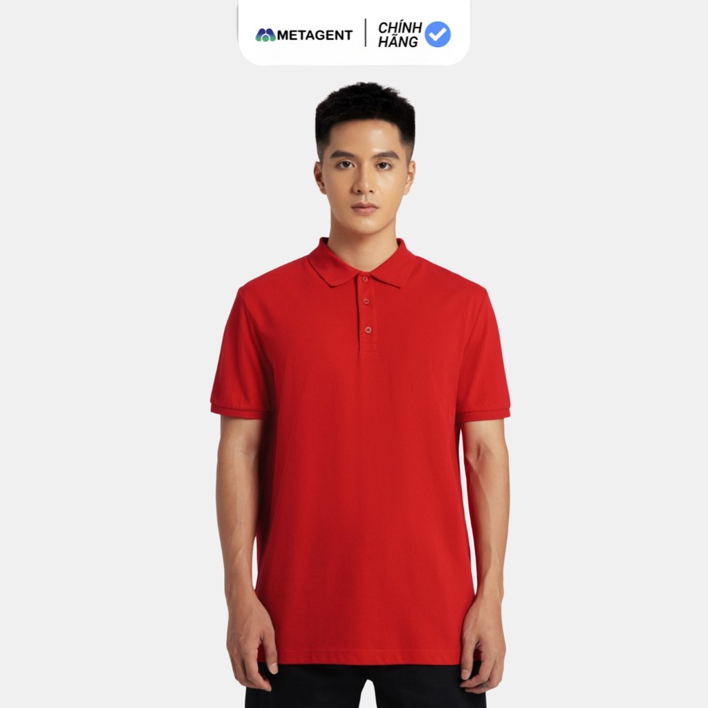 Mô tả Áo Polo thun nam trơn form rộng Metagent MS 57E3484 - 6