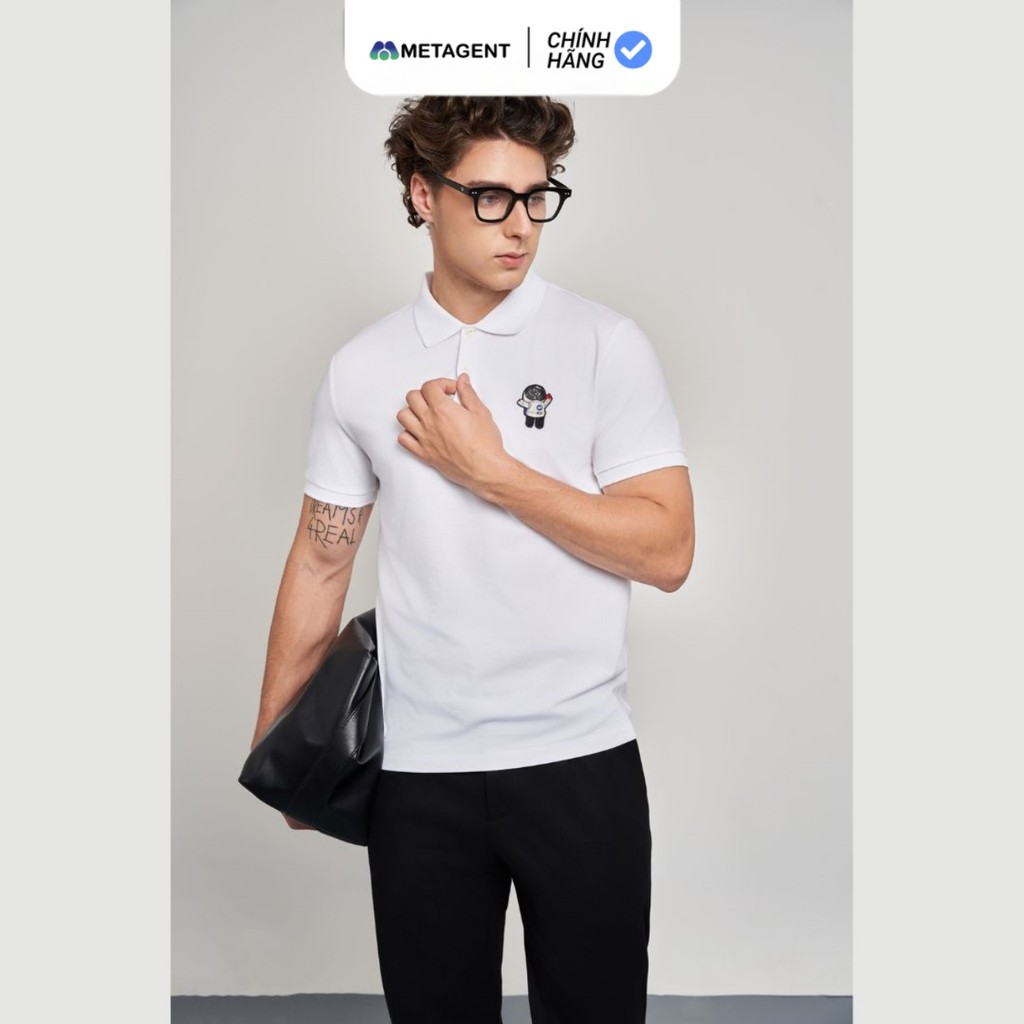 Mô tả Áo Polo nam thêu họa tiết dáng Slim Fit Metagent MS 57E3777 - 2