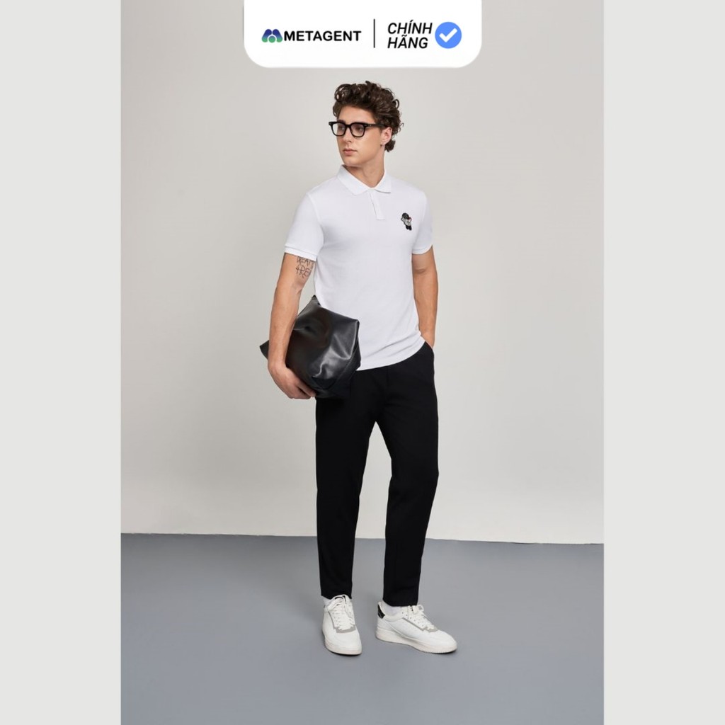 Mô tả Áo Polo nam thêu họa tiết dáng Slim Fit Metagent MS 57E3777 - 3